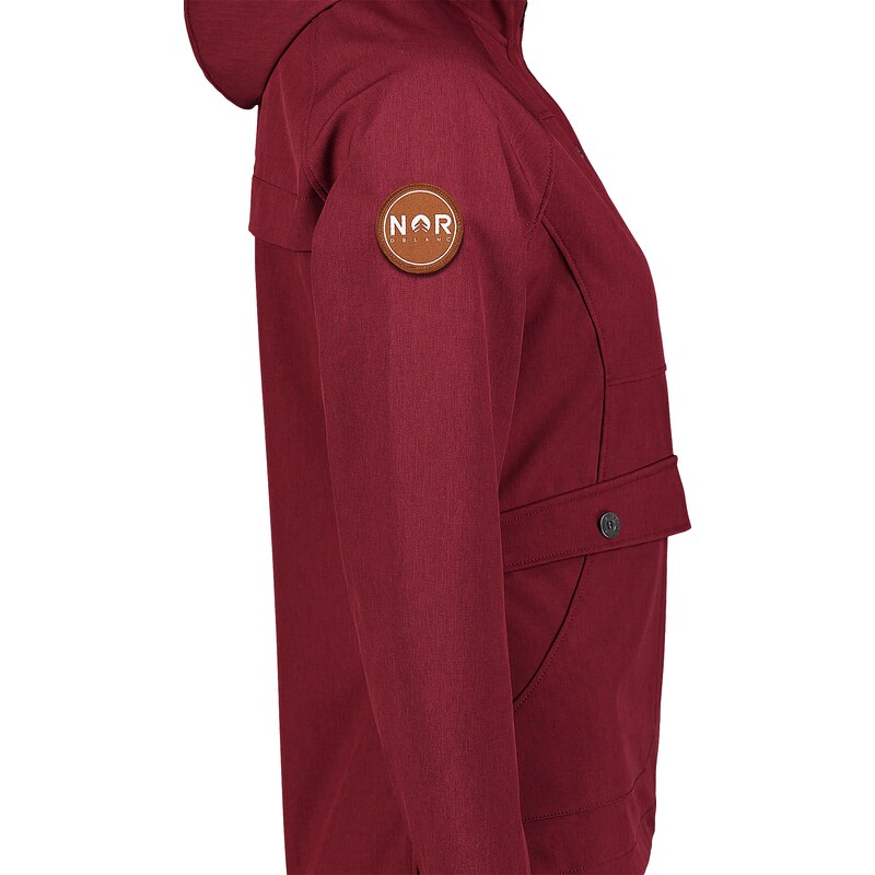 Nordblanc Borszínű női könnyű softshell dzseki/kabát LIGHT-HEARTED