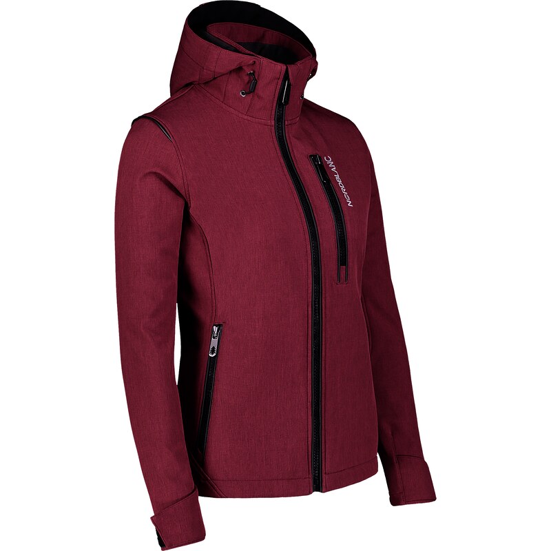 Nordblanc Borszínű női softshell dzseki/kabát BRILIANCE