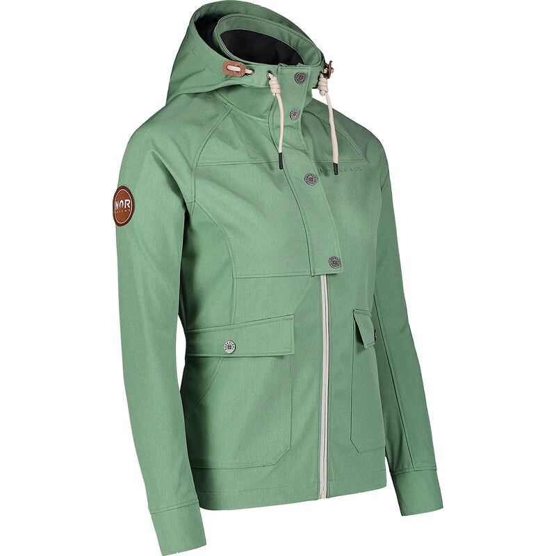 Nordblanc Zöld női könnyű softshell dzseki/kabát LIGHT-HEARTED