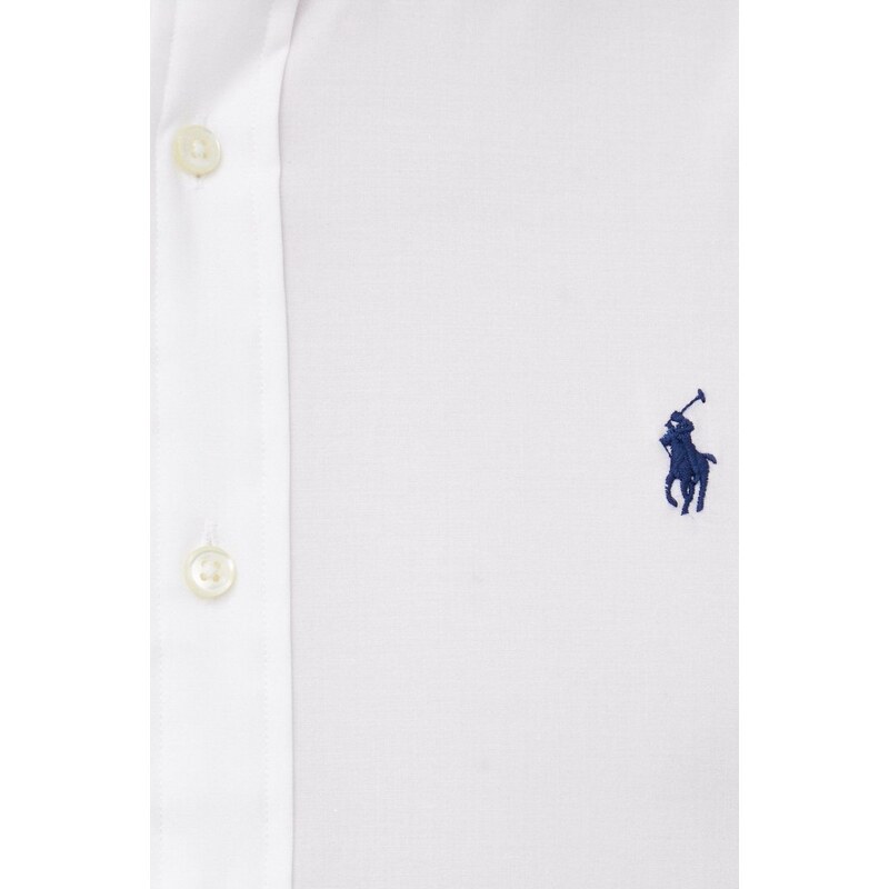 Polo Ralph Lauren ing férfi, legombolt galléros, fehér, regular