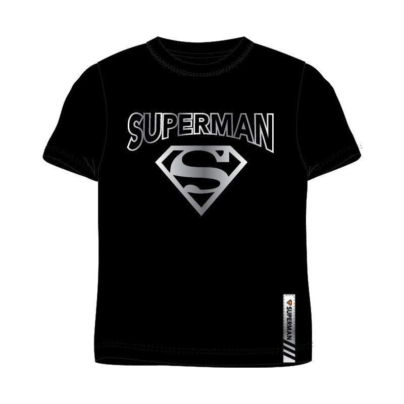EPlus Férfi póló - Superman szürke logó
