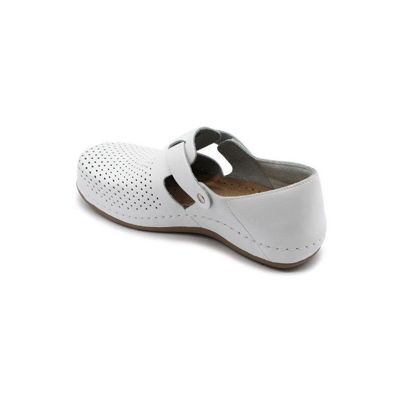 Leon Comfortstep 959 fehér női bőr cipő 36-41 (munkavédelmi)