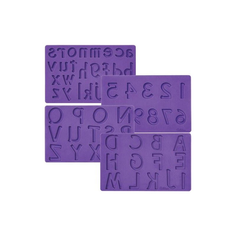 Wilton Szilikon öntőforma készlet modellezéshez - betűk és számok