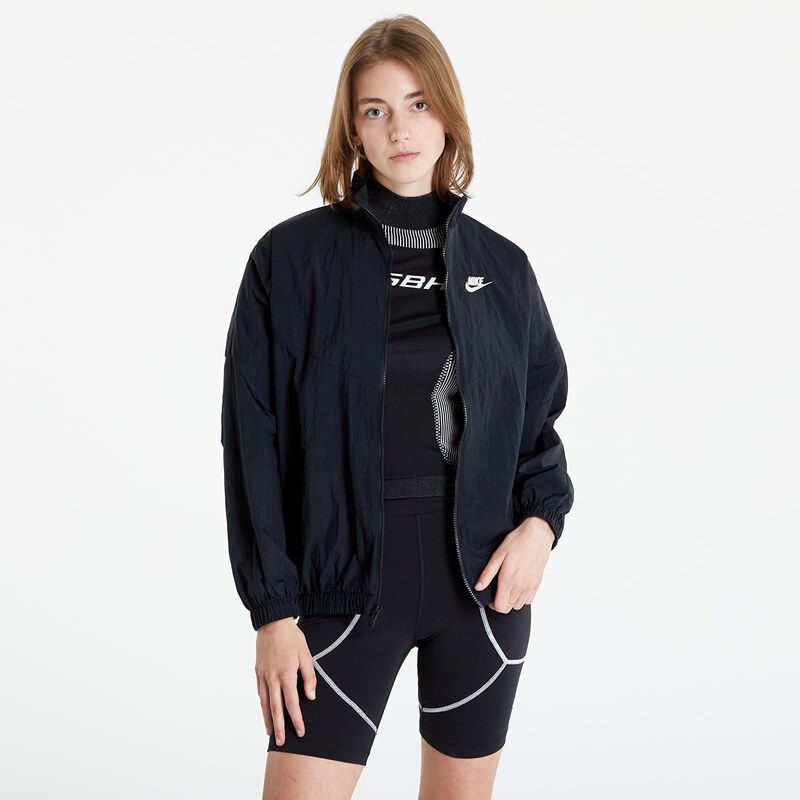 Női kabát Nike NSW Essential Wr Woven Jacket Black/ Black/ White