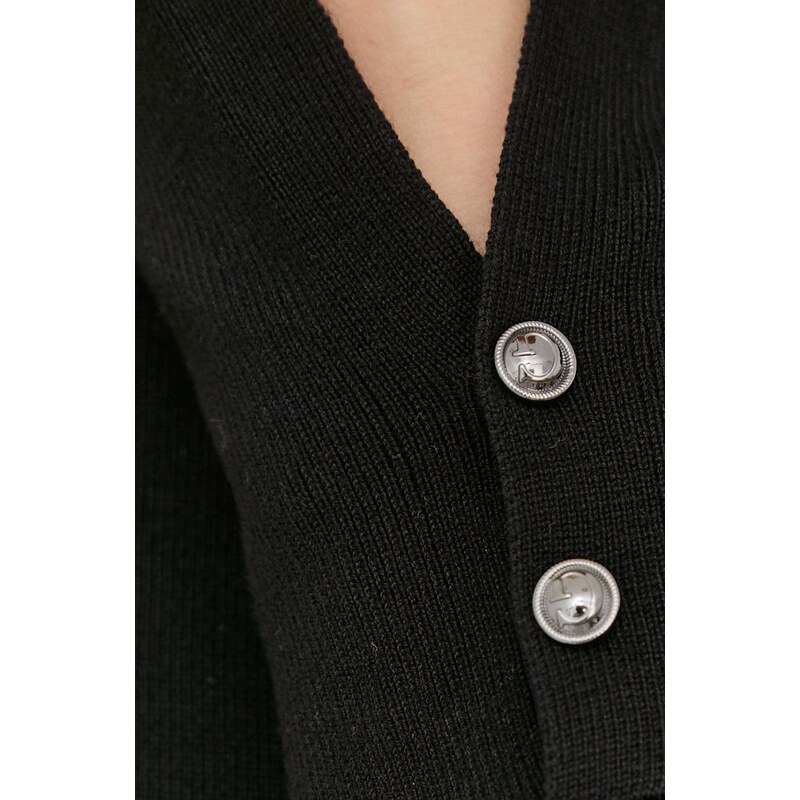 Guess pulóver ELINOR könnyű, női, fekete, W2YR30 Z2V62