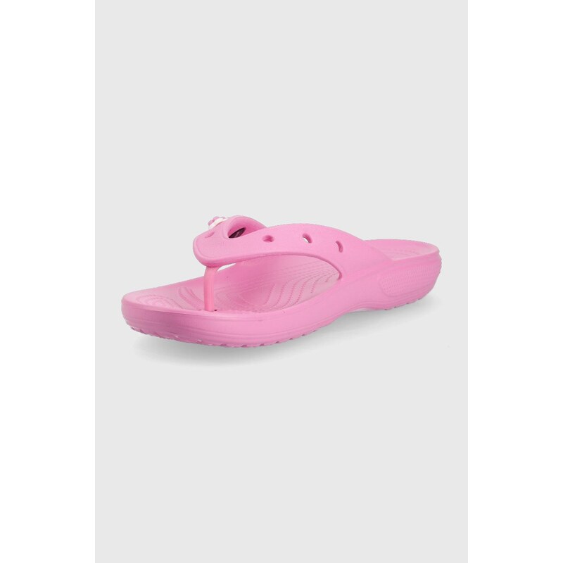 Crocs flip-flop CLASSIC 207713 lila, női, lapos talpú