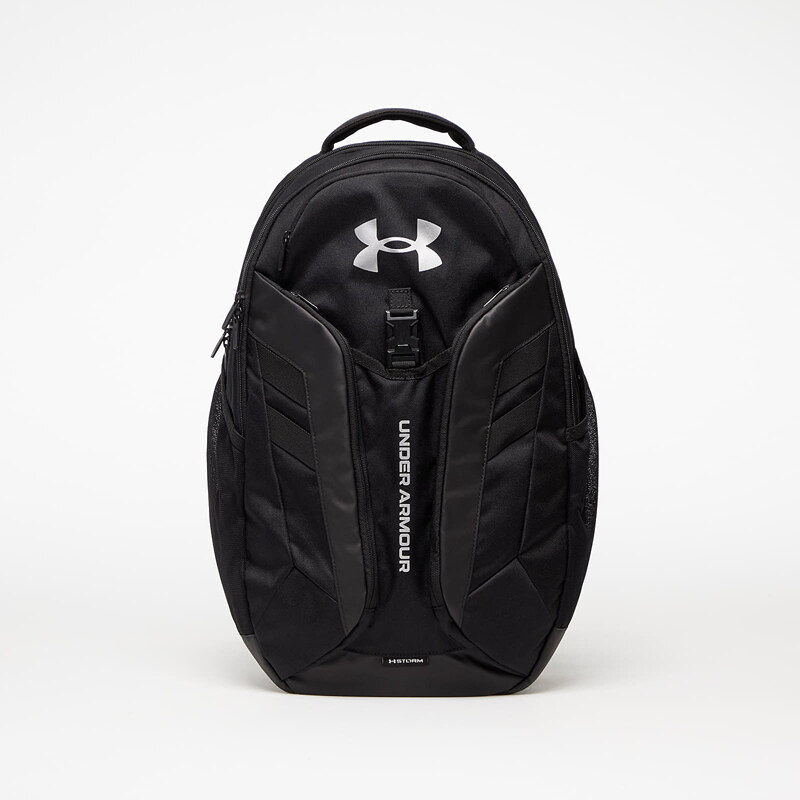 Hátizsák Under Armour Hustle Pro Backpack Black/ Black/ Metallic Silver, 31,5 l