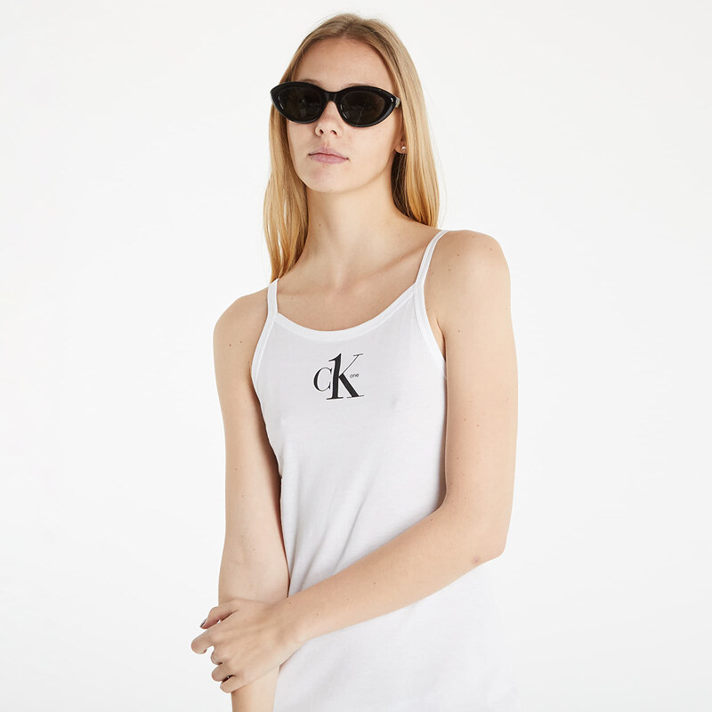 Női póló Calvin Klein Logo Top Dress White
