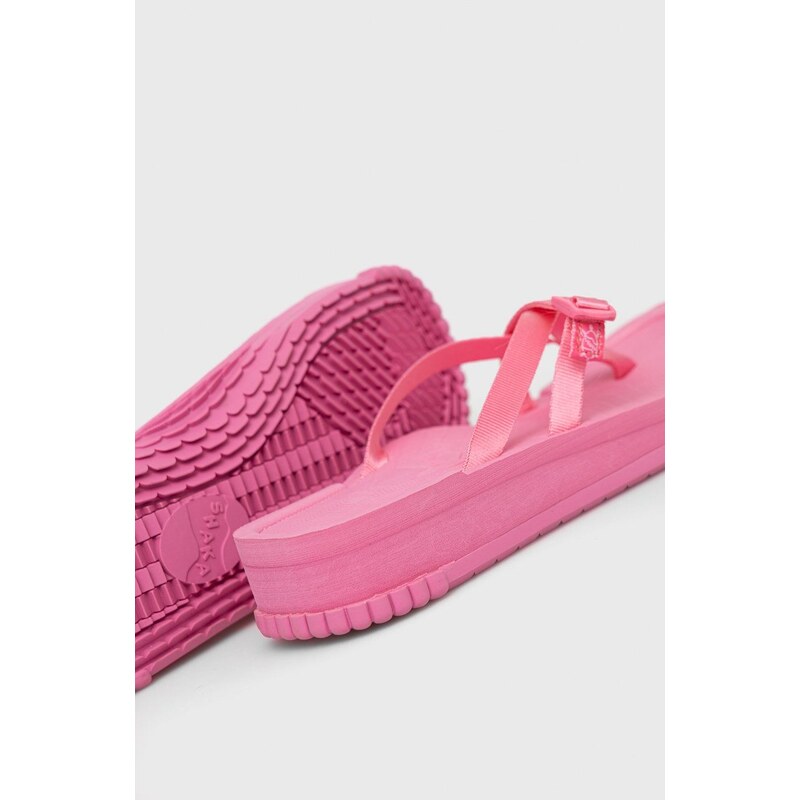Shaka flip-flop rózsaszín, női, platformos