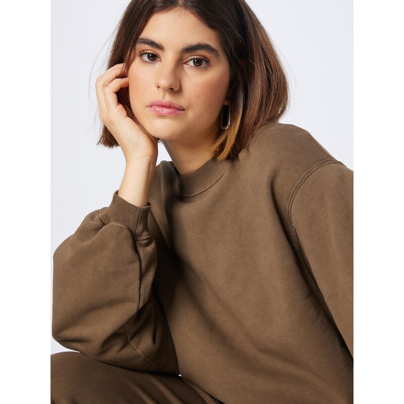 A LOT LESS Tréning póló 'Haven' sötét barna