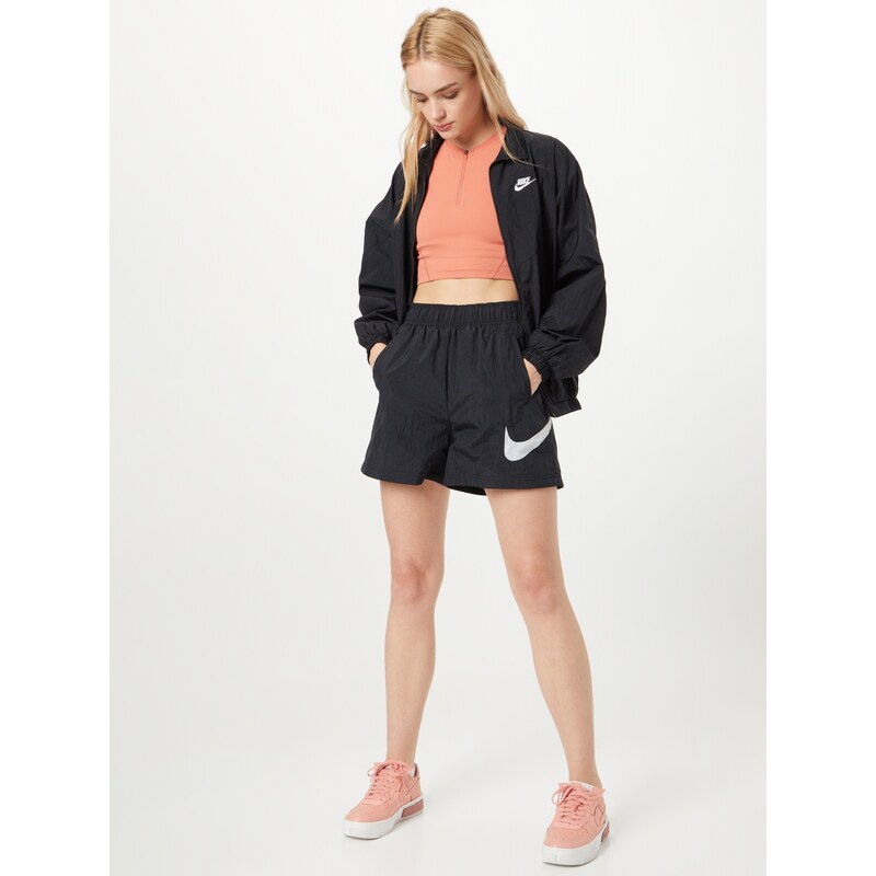Nike Sportswear Átmeneti dzseki fekete / fehér