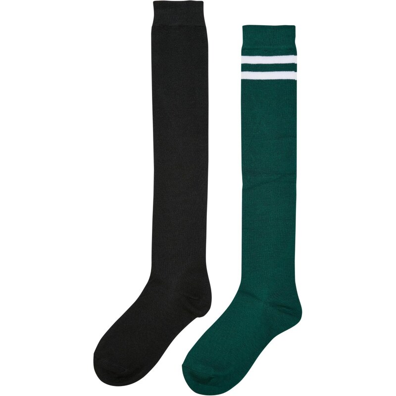 Zoknik // Urban classics Ladies College Socks 2-Pack black/jasper