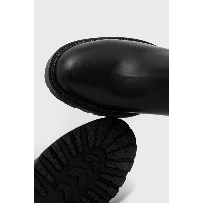 Vagabond Shoemakers bőr csizma Kenova fekete, női, platformos