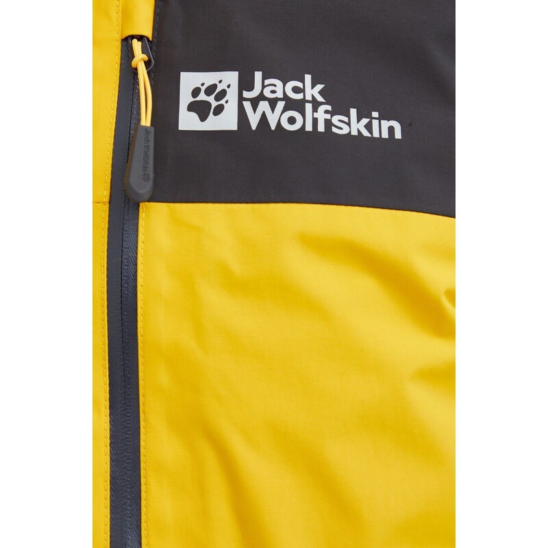 Jack Wolfskin szabadidős kabát Jasper 3in1 sárga