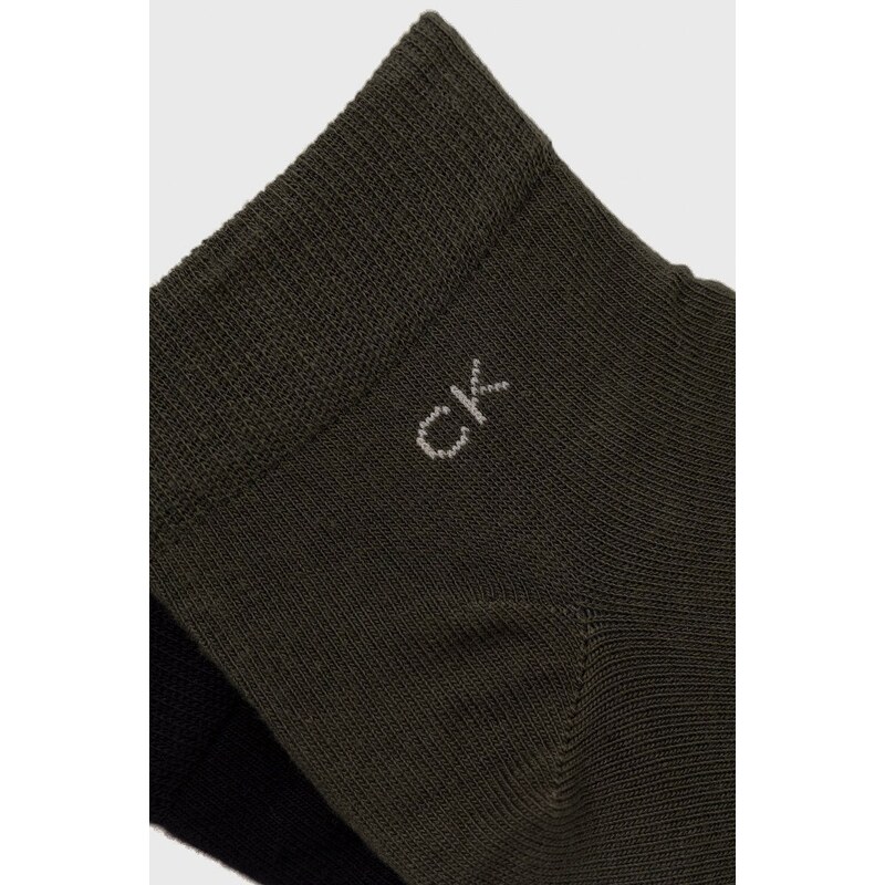 Calvin Klein zokni (2 pár) zöld, férfi