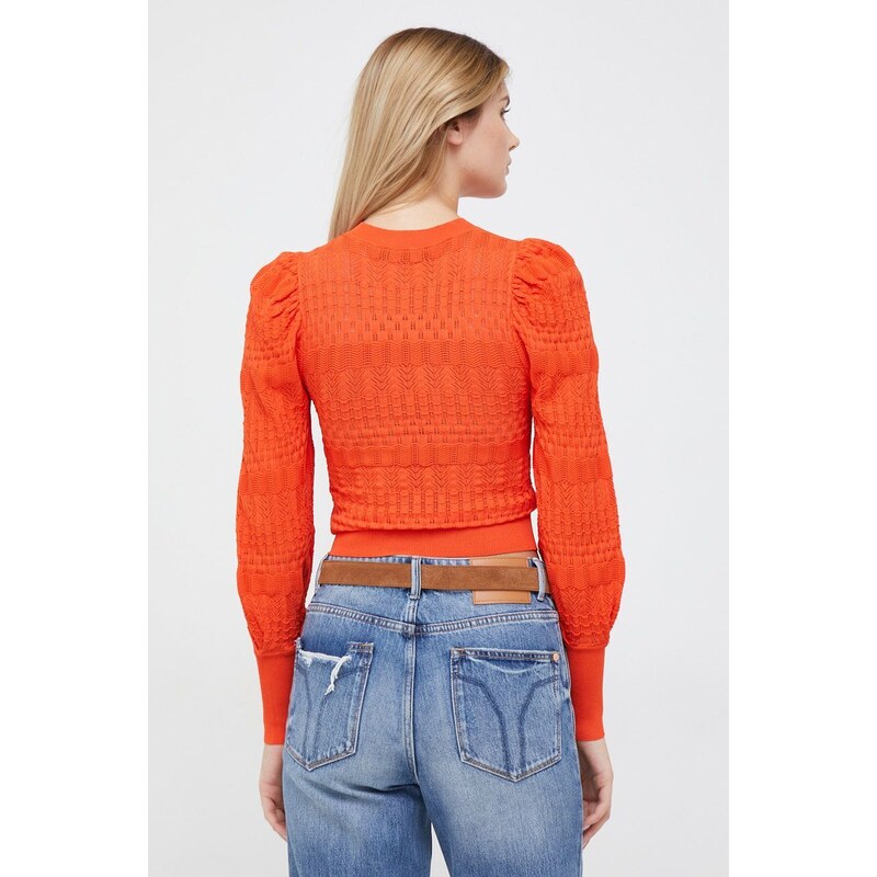 Desigual pulóver könnyű, női, narancssárga