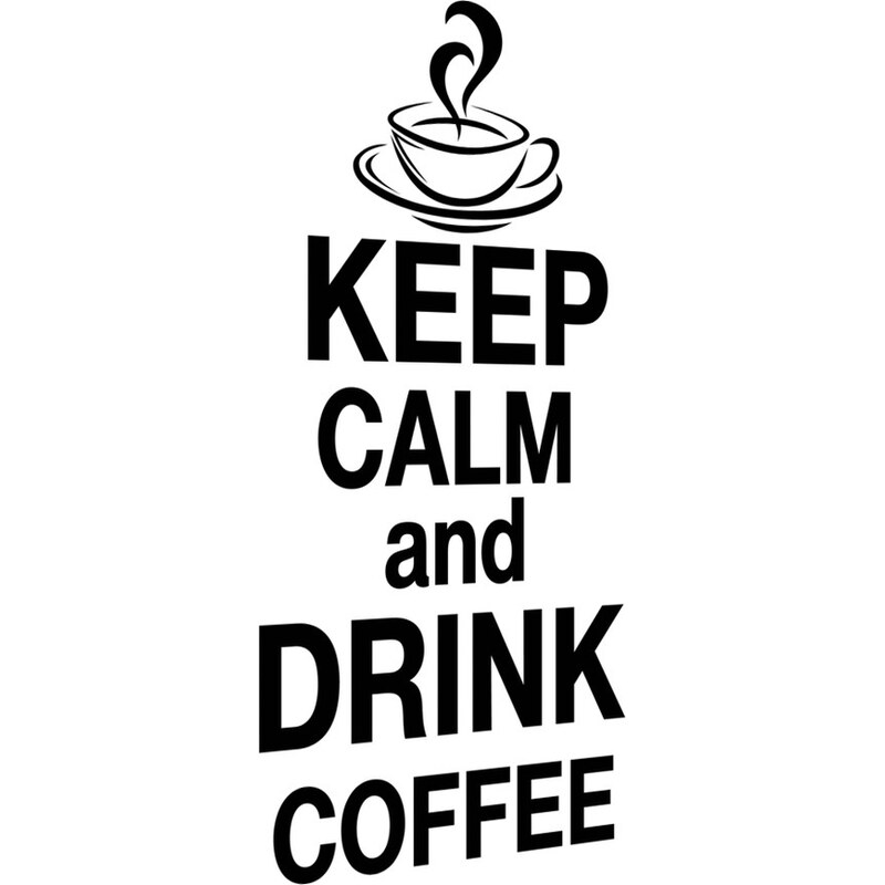 Gario Falmatrica Keep calm and drink coffee Szín: Fekete (matt), Méret: 50 x 100 cm