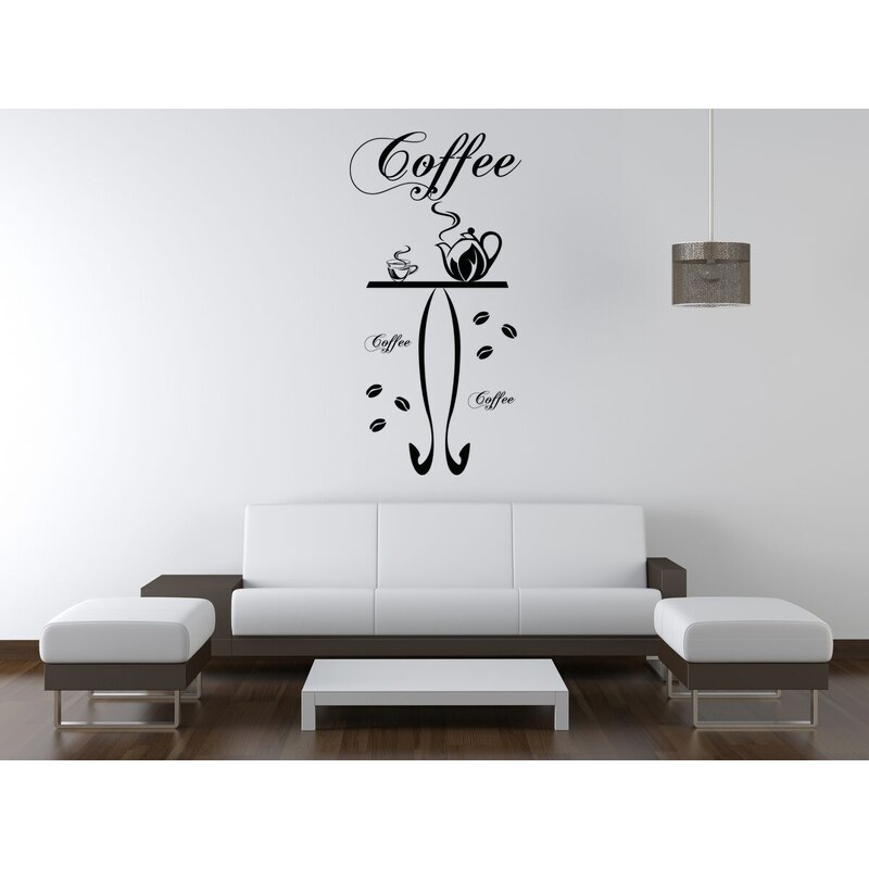 Gario Falmatrica Kávé az asztalon Szín: Fehér, Méret: 50 x 100 cm