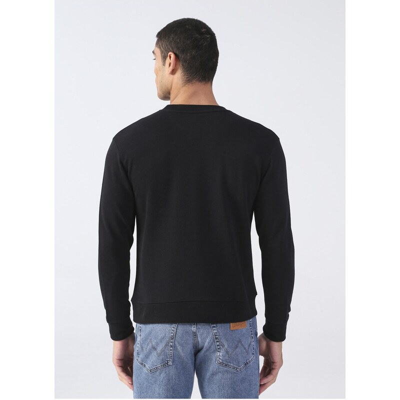 Lee Cooper Men's O Neck Black Sweatshirt 231 Lcm 241029 Neil S