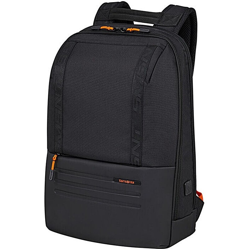 Samsonite STACKD BIZ fekete-narancs laptoptartós USB-kimenetes üzleti hátizsák 15,6" 141471-2547