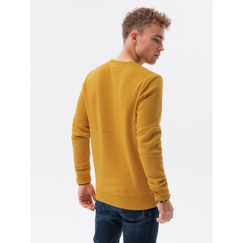 Ombre Clothing Férfi pulóver // - mustard B1349