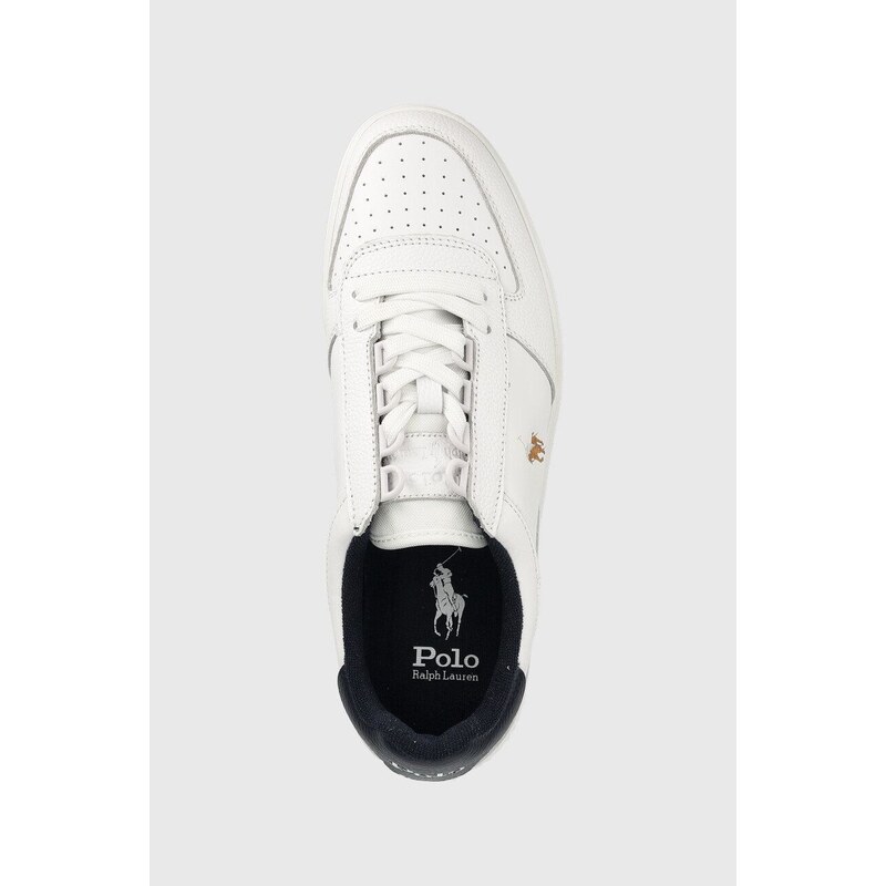 Polo Ralph Lauren bőr sportcipő Polo Crt fehér, 809877610001