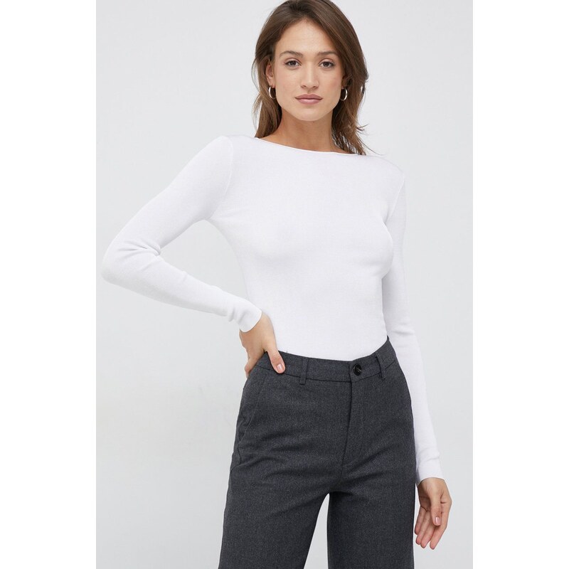 Calvin Klein pulóver könnyű, női, fehér