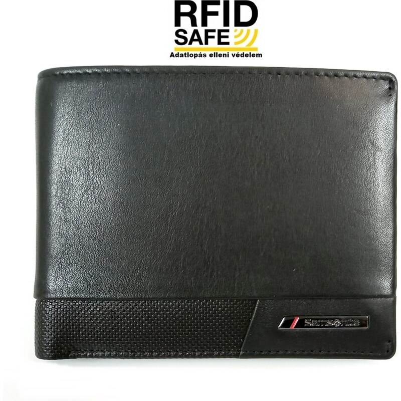 Samsonite PRO-DLX 6 közepes, RFID védett fekete, szabadon nyílói pénz és irattartó tárca 144538-1041