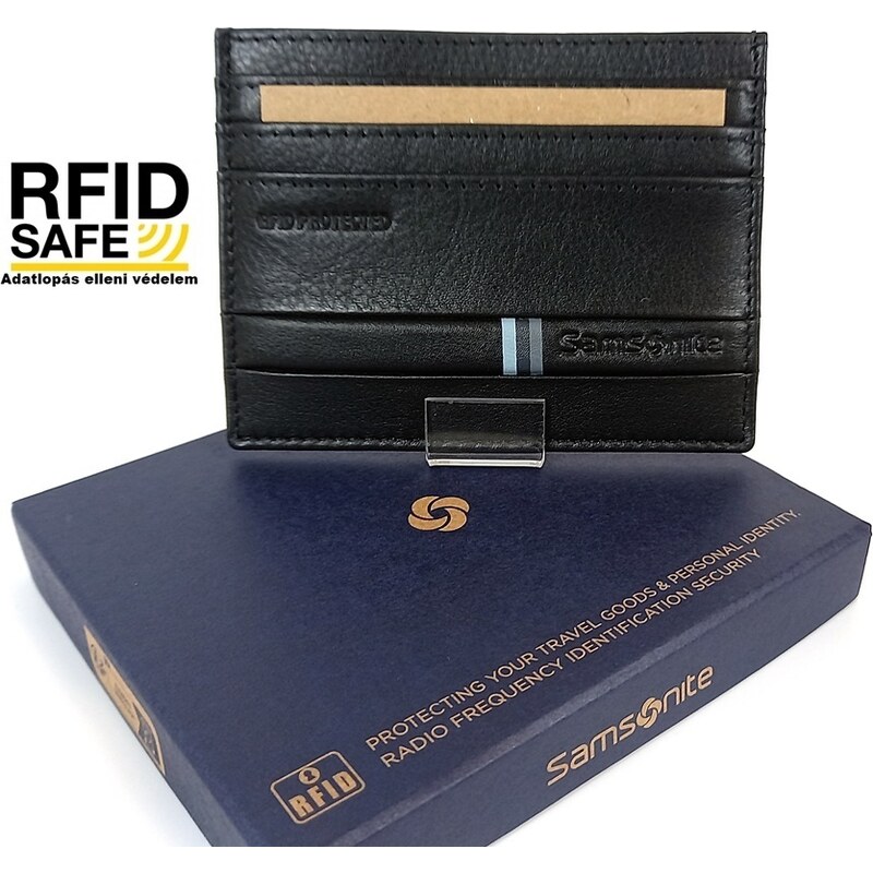 Samsonite FLAGGED fekete RFID védett lapos kártyatartó 139952-1041