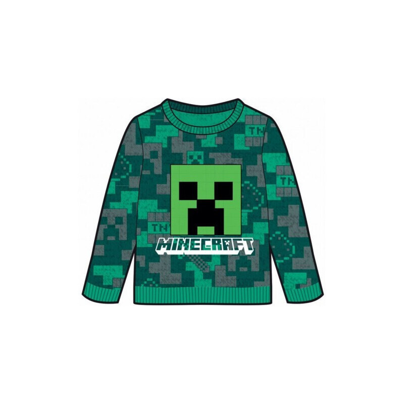 Minecraft gyerek kötött pulóver 10 év