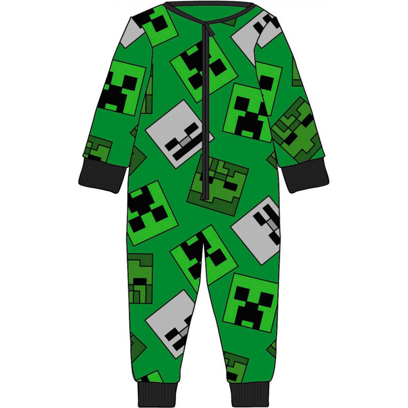 Minecraft gyerek hosszú pizsama, overál 3/4 év