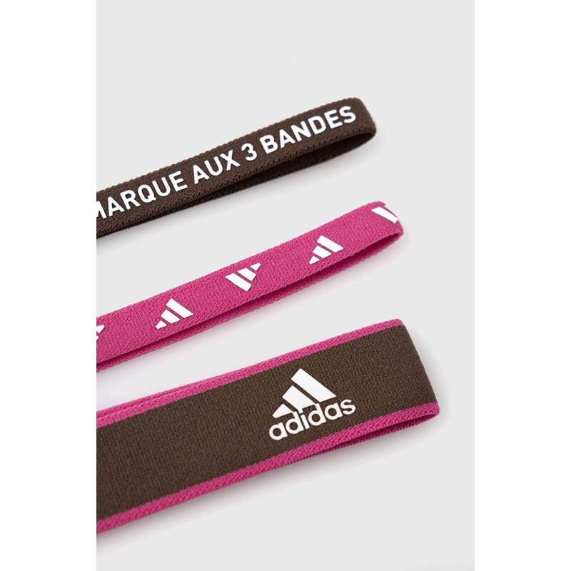 Adidas Performance fitnessz fejpánt 3 db rózsaszín