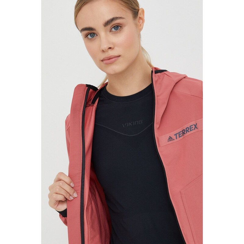 adidas TERREX szabadidős kabát Multi rózsaszín, átmeneti