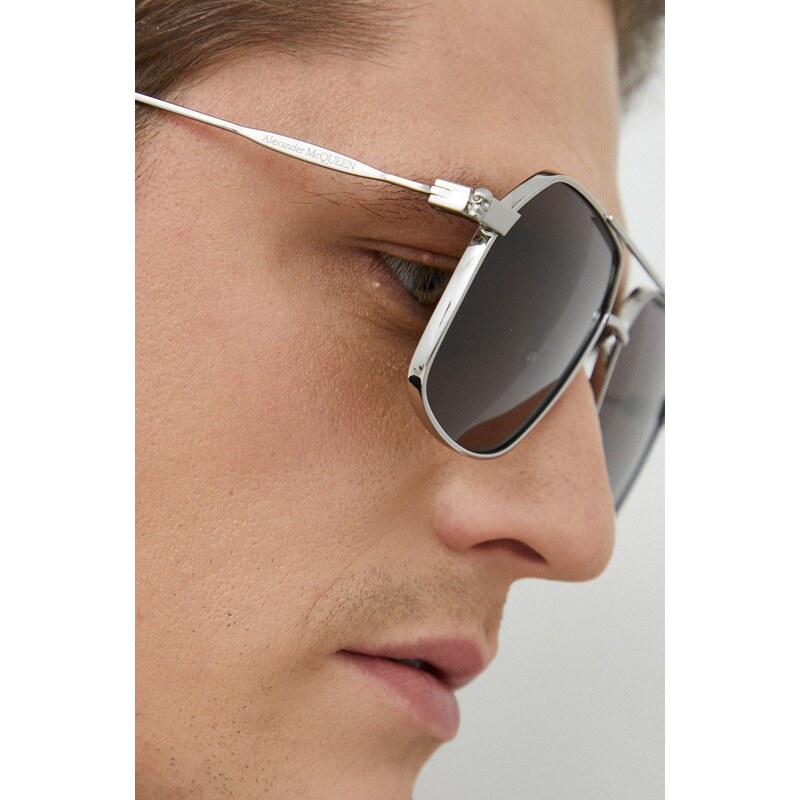 Alexander McQueen napszemüveg fekete, férfi