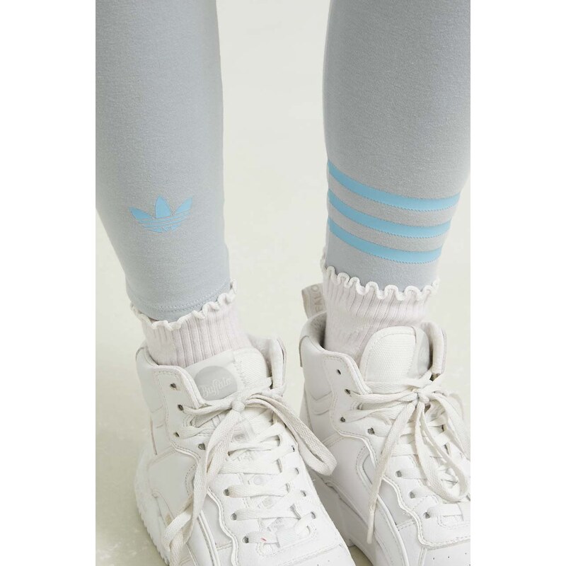 Adidas Originals legging szürke, női, nyomott mintás