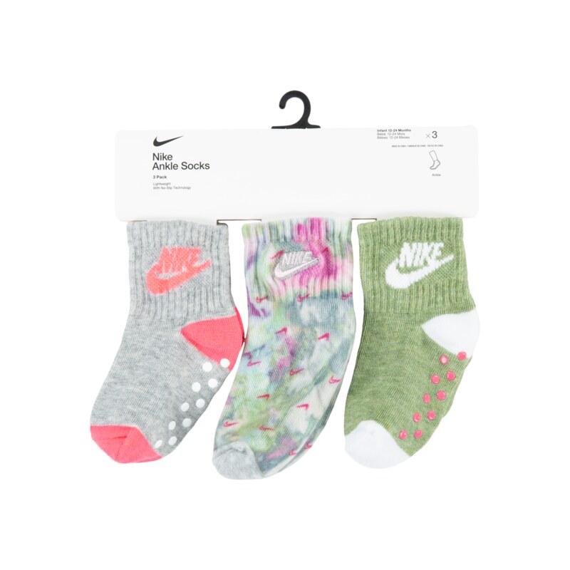Nike boys capsule connect 3pk sock PINK