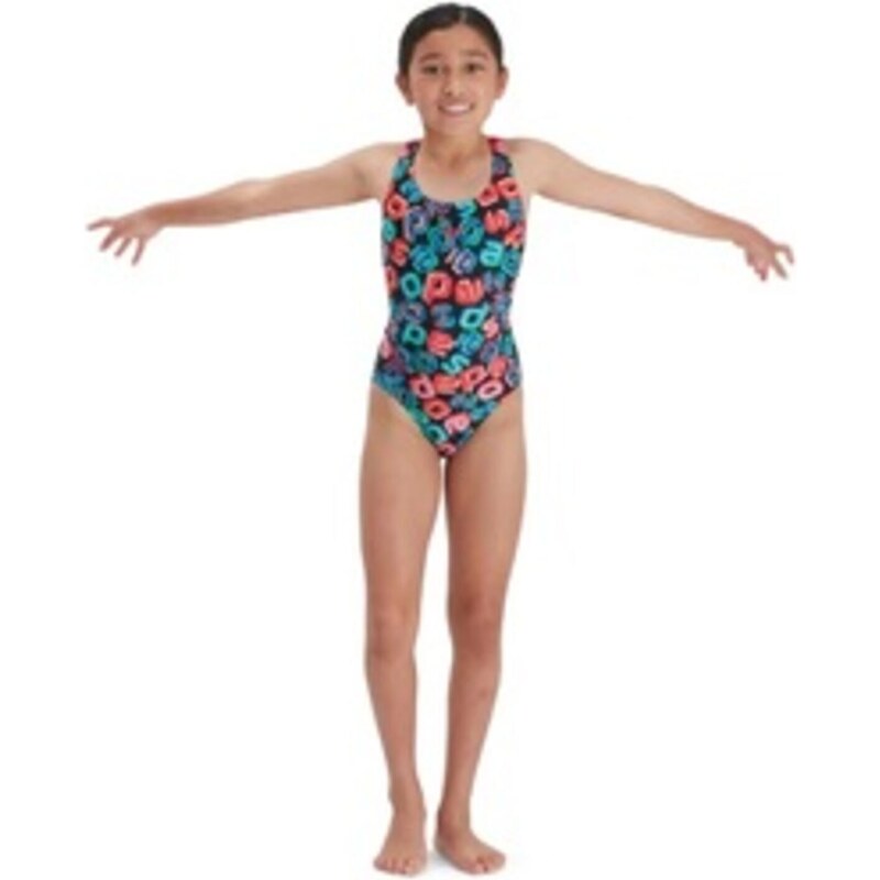 Speedo Fürdőruha, úszódressz, úszónadrág Digital Allover Leaderback (UK) gyerek