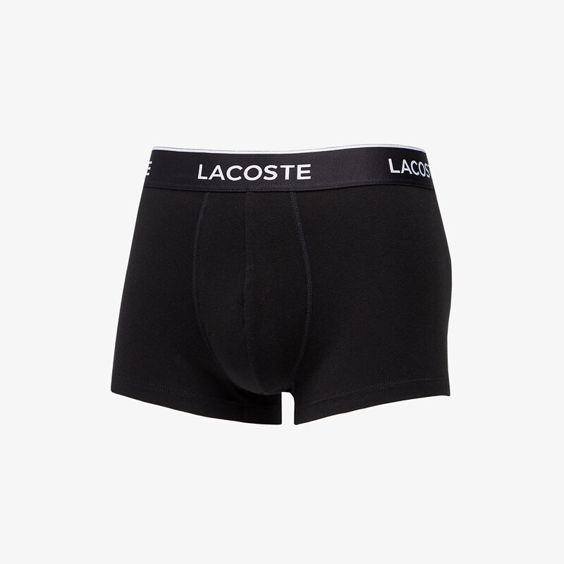 LACOSTE 3-Pack Casual Cotton Stretch Boxers Black S