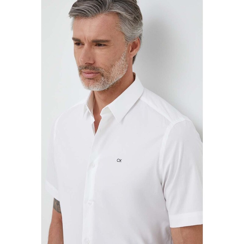 Calvin Klein ing férfi, galléros, fehér, regular