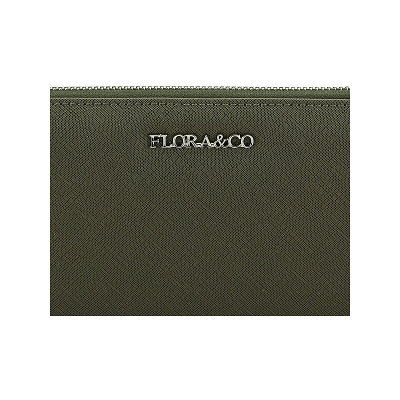 Flora&Co Paris Khaki szin FLORACo penztarca K1688 07