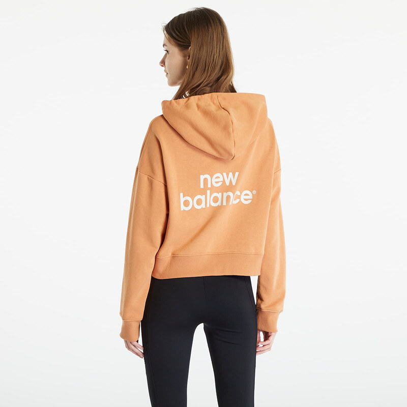 Női kapucnis pulóver New Balance Essentials Reimagined Archive Hoodie Brown