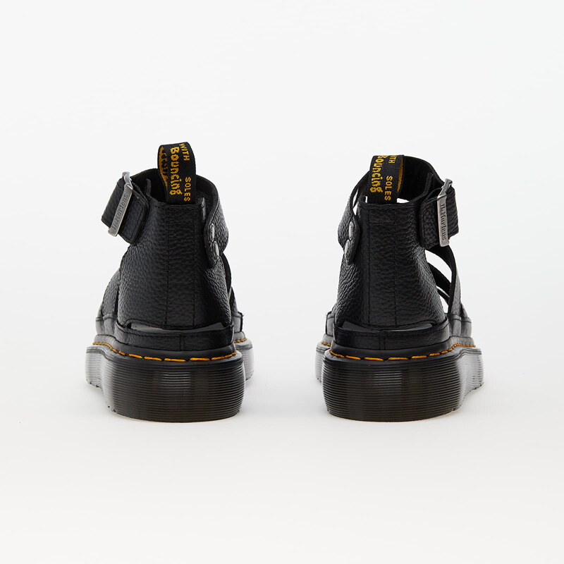 Dr. Martens Clarissa II Quad 3 Strap Sandal Black Milled Nappa, Női magas szárú sneakerek