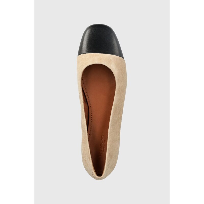 Vagabond Shoemakers bőr balerina cipő JOLIN bézs, 5508.642.95