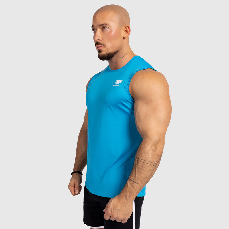 Férfi fitness atléta Iron Aesthetics Smooth, kék