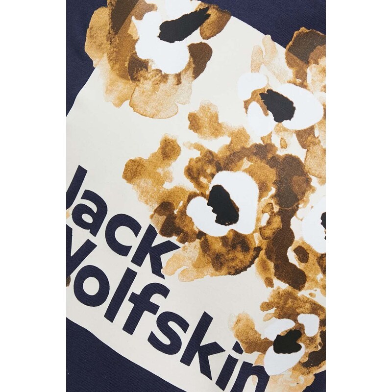 Jack Wolfskin pamut póló 10 sötétkék