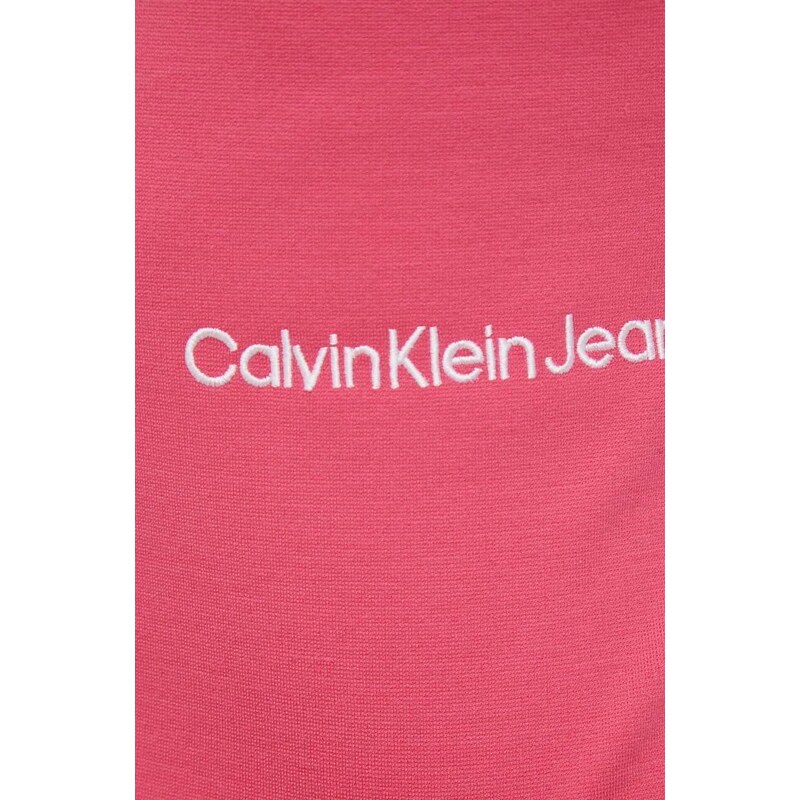 Calvin Klein Jeans top női, nyitott hátú, rózsaszín