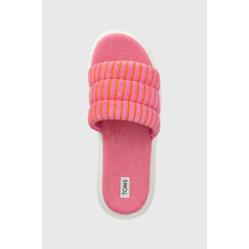 Toms papucs Alpargata Mallow Slide rózsaszín, női, platformos, 10019703