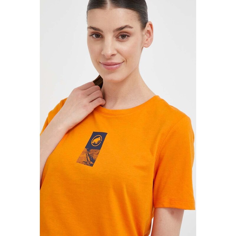 Mammut sportos póló Core Emblem narancssárga