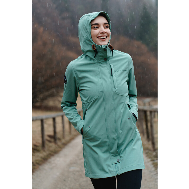 Nordblanc Zöld női tavaszi softshell kabát FITTED