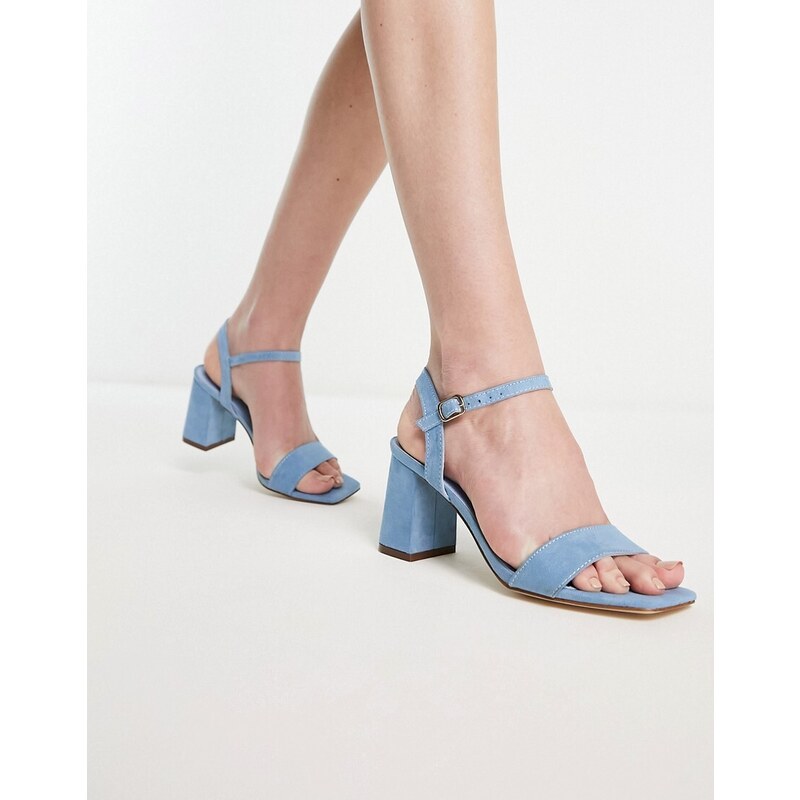 Urban Revivo block heel sandal in blue